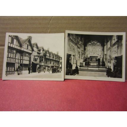 STRATFORD-ON-AVON 12 x small photos/snap shots c. late 1930s =
