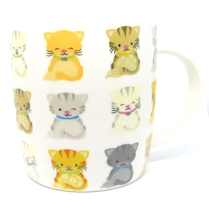 Dotty Kittens Mug Fine Bone China 9 CM