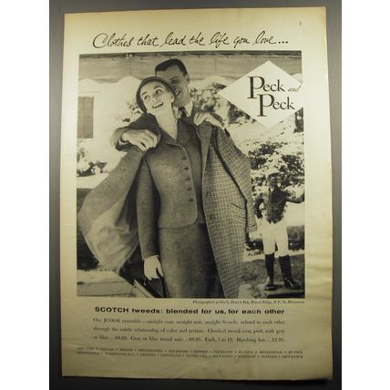 1955 Peck and Peck Suit, Coat and Hat Advertisement - photo by Don Honeyman