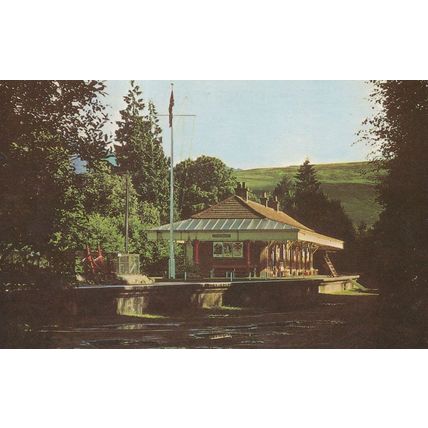 Lochernhead River Boy Scouts Scout Station Scottish Rare Postcard