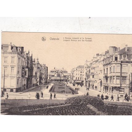 Ostende L'Avenue Leopold Belgium Postcard unused VGC