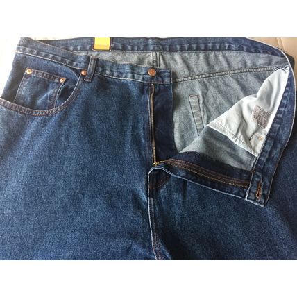 Aztec Blue Jeans - Waist 44" Leg 31" W44 L29 - 31L ~ Zip Fly 100% cotton + Tags