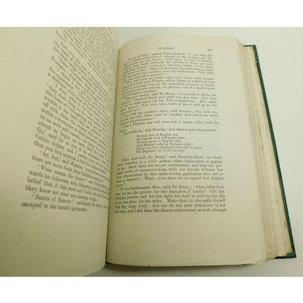 Birkbeck College Antique Victorian Book Walter Scott Waverley Ivanhoe 1898
