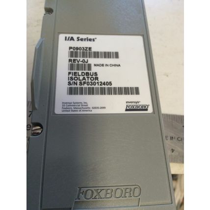 FOXBORO P0903ZE REV-0J FIELDBUS INSOLATOR,PO903ZE,P0903ZE-0J SF03012405,DD