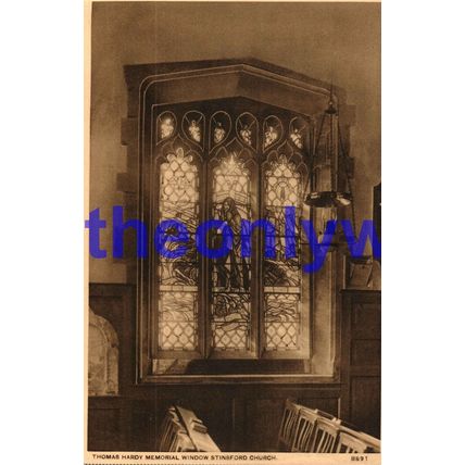 Thomas Hardy Memorial Window, Stinsford Church, Dorset, Borough Series Postcard