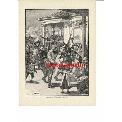 Relief Of Lucknow, Indian Mutiny, Book Illustration (Print), c1895