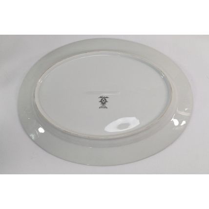 Noritake Trilby 6908 Serving Platter Daisies Silver Rim - 13 3/4”