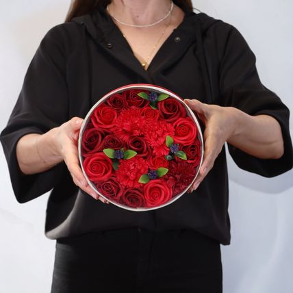 Soap Flower Gift Box - Classic Red Roses