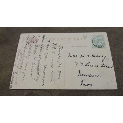 1905 fr Raphael Tuck Silverette Postcard - Men on rock - Hastings, Sussex