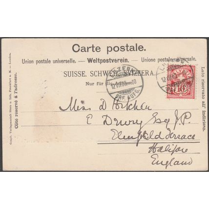 Hôtel Bellevue und der Esel, Pilatus, 1900 - Stern & Löb AK