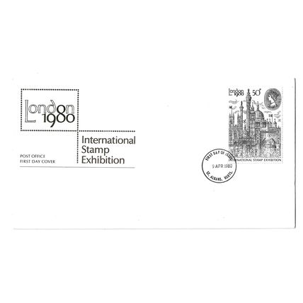 GB.First Day Cover London 1980 International Stamp Exhibition.Feb25