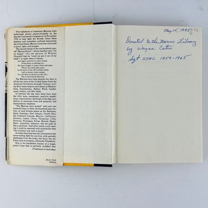 United States Marines 1775-1975 by E. H. Simmons 1976 Hardcover Book
