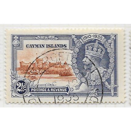CAYMAN ISLANDS 1935 SILVER JUBILEE TWO PENCE HALFPENNY SG114 114 SG USED