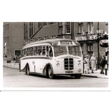 Black & White Photograph of Maidstone & District Motor Services Ltd. - OKP 983