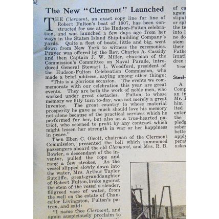 Forced to embrace Islam or Die! / Launch of The "Clermont" - 1909. Story & Print
