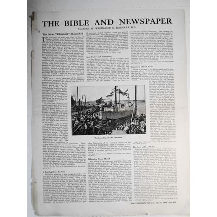 Forced to embrace Islam or Die! / Launch of The "Clermont" - 1909. Story & Print