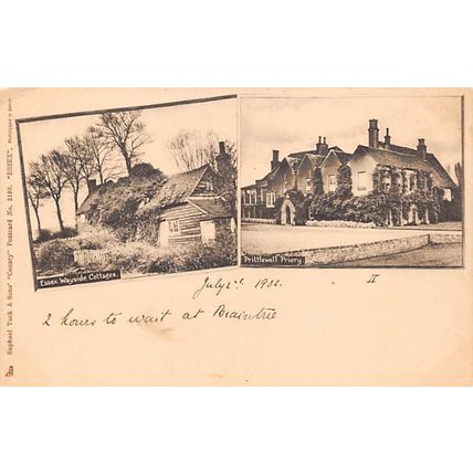 Essex Wayside Cottages : Tuck u/b "County" postcard 2199 pu 1902