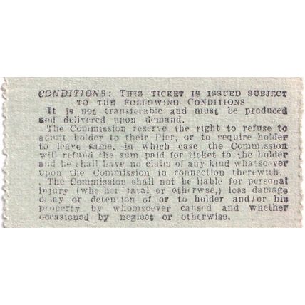 RYDE Promenade PIER Isle of Wight - Railway Ticket BTC 71365 Williamson