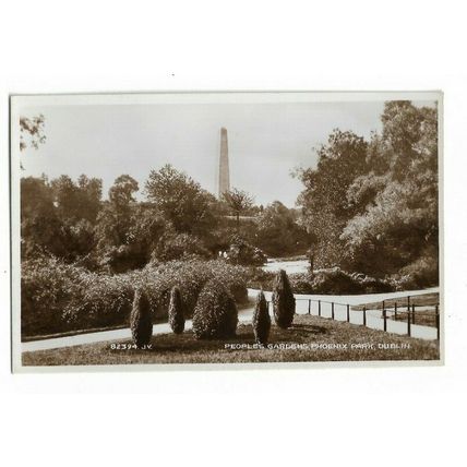 Peoples Gardens, Phoenix Park, Dublin, Ireland, RP Postcard.