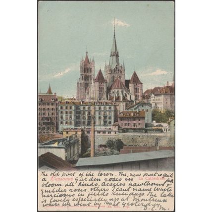La Cathédrale, Lausanne, 1904 - Guggenheim CPA