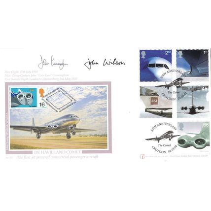 John Wilson Cunningham WW2 Pilot De Havilland Comet MULTI Hand Signed FDC