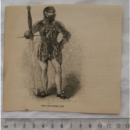 1860s engraving - Foot soldier 1540