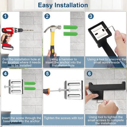15 Pieces Bathroom Hardware Set, Matte Black Bathroom Accessories Set, Towel Rac
