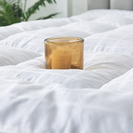 Whatsbedding 5 Inch Duck Feather Bed, 100% Cotton Mattress Topper, Extra Thick 2