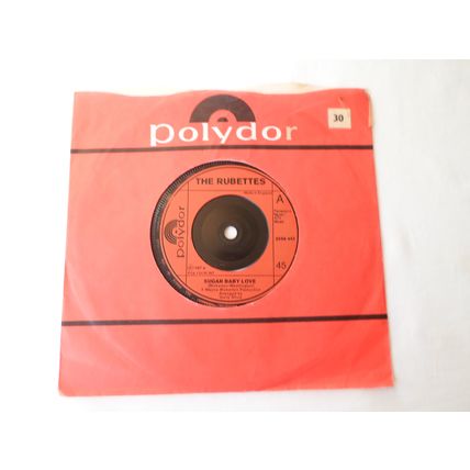 7" 1974. THE RUBETTES ,SUGAR BABY LOVE. ,POLYDOR 2058442. EXCELLENT