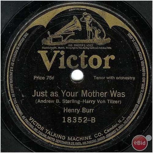 Victor 78 #18352 - Alan Turner & Henry Burr - "How Can I Forget"
