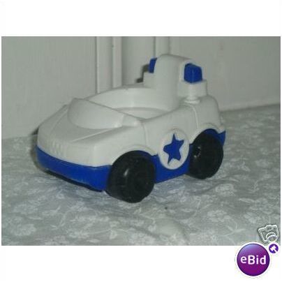 1995 Blue & White Car Police Fisher Price