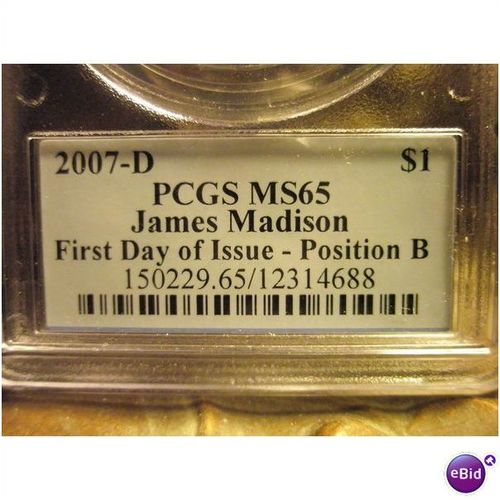 2007 D PCGS Madis Presidential Dollar FDI PB (FRE SHIP)