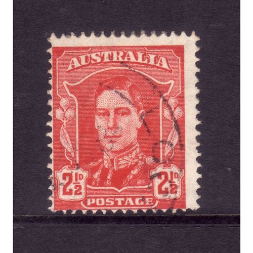 AUSTRALIA 1942 SG 206 2 1/2d SCARLET FINE USED#