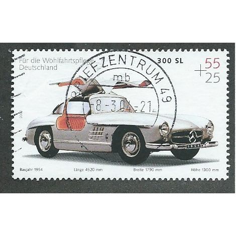 GER 2002 55c +25 'CARS - MERCEDES 300SL' FINE USED (EBID 51-172)