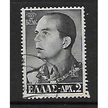 GREECE 1956 ROYAL FAMILY 2d BLACK SG 754 FINE USED#