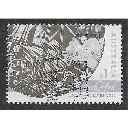 AUS 2007 $1.00 'SHIPWRECKS -LOCH ARD' FINE USED (EBID66-672)