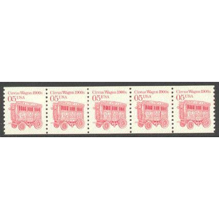2452 5c Circus Wagon Very Fine MNH Dry Gum PNC 1/5 P0817
