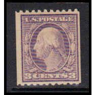 489 3c George Washington Fine MHR K1528