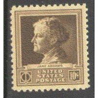 878 10c Jane Addams Fine MNH GA0343