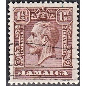 JAMAICA, 1929 1.5d George V, SG 109 (Scott #104), used.