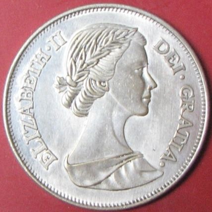 1953, Queen Elizabeth. Challenge Coin, Souvenir. Replica. 96.