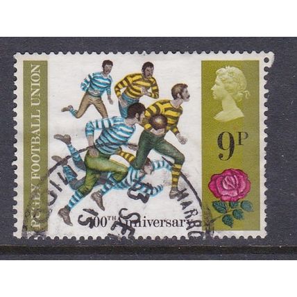 GB 1971 ANNIV BRITISH RUGBY 9p USED SG889