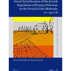 Brill Reference Library of Judaism: Social Stratification of the Jewish Populati
