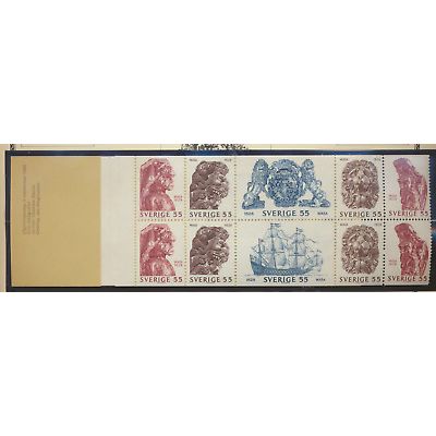 Sweden Stamp Scott #830a, Mint Never Hinged, Complete Booklet, Ships Flat