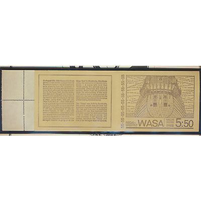 Sweden Stamp Scott #830a, Mint Never Hinged, Complete Booklet, Ships Flat