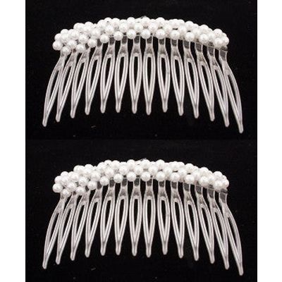 Pearl Side Hair Combs (pair) [ ]