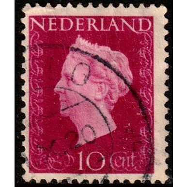 Netherlands 1947 Queen Wilhelmina 10c Used Stamp