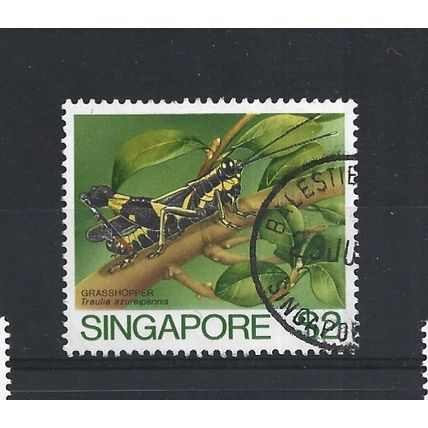 Singapore.SG500 $2 Grasshopper.Fine Used.Jul25