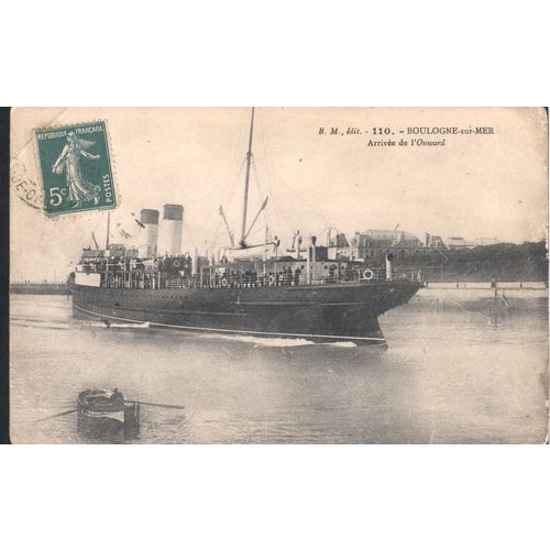 Vintage France PC c1910 - Boulogne-sur-Mer Arrivee de l'Onward