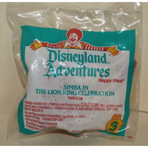 1995 McDonalds Disneyland Adventures #3 The Lion King Mint in Package